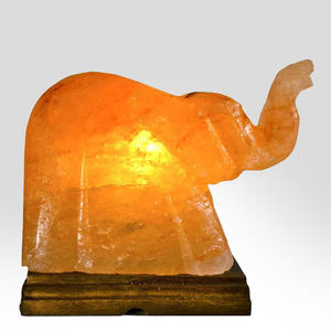 Anwar Enterprises, artesanía ecológica, rosa del Himalaya lámpara de sal, diseño de elefante tallado, decoración de artesanías naturales pulidas para - Product Image 1