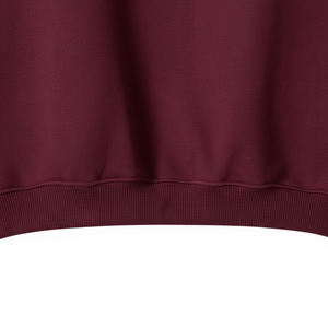 Sweat-shirt à col rond en gros personnalisé, poids lourd, coupe régulière, polaire pour homme, pull uni, streetwear, hiver, respirant, coupe-vent - Product Image 6