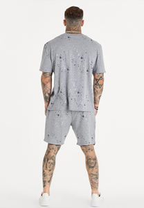 Women Men Soft Stretch <b>Tie</b> Dye Twin Sets Yoga Wear Tshirt With Matching Shorts Running Shorts and Shirt Set - Product Image 2