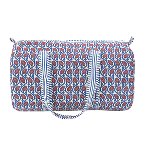 Bolsa de Viaje Tipo Tote de Lona 100% Algodón, Acolchada, Estilo Boho Safari, Informal, con Cierre de Cremallera, Ecológica, Duradera y de Gran Capacidad - Product Image 1