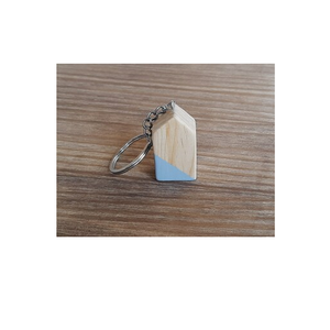 Porte-clés en bois couleur bois naturelle différente taille moyenne logo personnalisé porte-clés en bois mendier et boîte à bijoux - Product Image 4