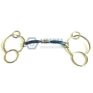 Haute Qualité Cheval Double Anneau Cheval Bit Solide En Acier Inoxydable Cheval Bit Snaffle Disponible en Bas Prix Fabricant Vétérinaire - Product Image 1