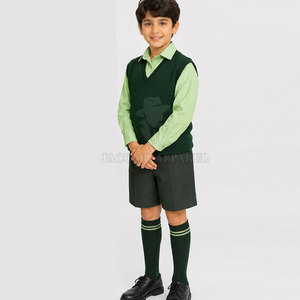 Collection de vêtements scolaires personnalisés pour enfants, uniforme scolaire en tissu coton et combinaison chemise assortie - Product Image 4