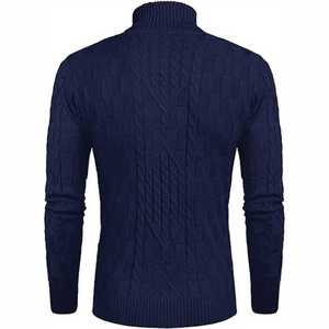 Haute qualité hommes à manches longues décontracté col rond sweat hiver chaud tricots haut avec fonction Anti-rides - Product Image 5