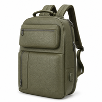 Sac à dos unisexe décontracté pour étudiants et professionnels, en cuir véritable, grande capacité, fermeture éclair souple, imperméable, résistant à l'usure, avec coussin d'air