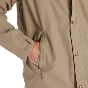 Veste coupe-vent unisexe légère, imperméable, respirante, avec fermeture éclair et imprimé, col roulé, pour les sports de plein air - Product Image 4