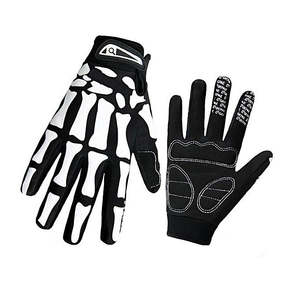 Vente en gros de gants de motocross Gants de motocross unisexes de couleur noire et blanche pour les sports d'équitation - Product Image 3