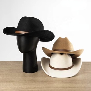Nuevos sombreros de vaquero de cuero al aire libre para hombres de vaquero occidental personalizados Sombreros de vaquero en cuero genuino Sombreros de moda al por mayor - Product Image 4