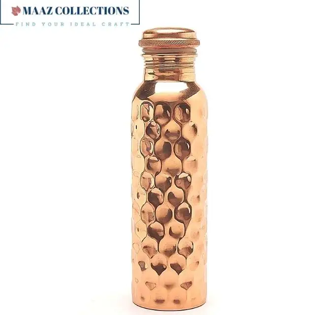 Wholesale Diamond New Copper Water Bottle Unique Design Pure Copper Hammered Water Bottles At Competitive Price
