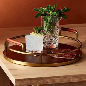 Bandeja de Metal para servir comida/fruta, bandeja de hojalata de doble tono para uso en cocina, hogar, Hotel, boda, fabricante al por mayor, nuevos diseños - Product Image 5