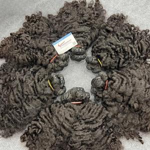 Gran venta 2024 Nuevo producto Extensión de cabello Pelusa al vapor Pelo de trama rizado en stock Listo para enviar Vietnamita - Product Image 4