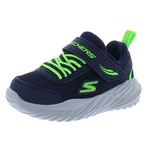 Chaussures pour bébé/tout-petit Skechers Nitro Sprint-Rowzer Couleur : Bleu marine/vert lime 100% authentique - Product Image 1