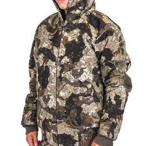 Veste de chasse en softshell robuste en gros avec capuche, imperméable et silencieuse, design en tissu imprimé, technologie Bayer Material - Product Image 4