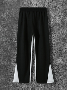 กางเกงสเวตเตอร์ชายพิมพ์ลายสไตล์สตรีทเอวสูงแบบมีเชือกผูกเอวกลาง - Product Image 2