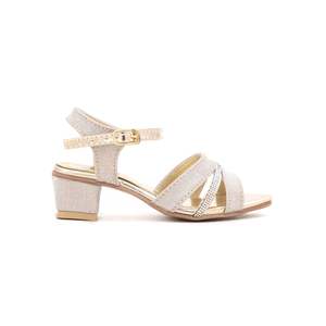 Sandale compensée dorée pour fille KD7643 - Product Image 2