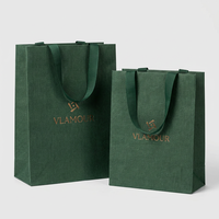 Bolsa de Regalo Grande de Papel de Arte de Buena Calidad con Logotipo Personalizado, Estampado Dorado y Asa de Cuerda Dorada para Empaque de Ropa, Directo de Fábrica