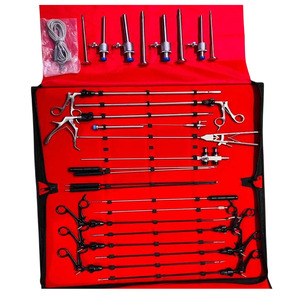 Pinces laparoscopiques manuelles professionnelles en acier inoxydable pour chirurgie abdominale, ensemble d'outils laparoscopiques ENGR TRADERS CO. Certifié CE - Product Image 1