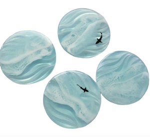 Posavasos de resina epoxi modelo Ángel de diseño único, juego de posavasos de té para decoración de oficina en casa para regalo, precio bajo - Product Image 4