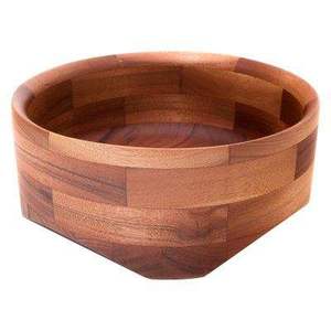 Tazón Redondo de Madera Hecho a Mano para Servir Ensaladas y Frutas, Vajilla Ecológica y Duradera para Decoración del Hogar - Product Image 1