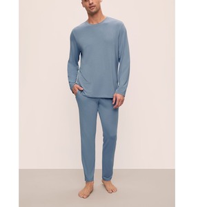 T-shirts manches longues en coton pour hommes Pull ample de couleur unie Chemise basique grande taille pour hommes manches longues du fournisseur BD - Product Image 5