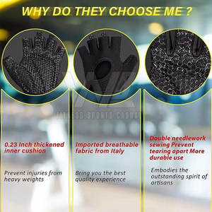 Gants de musculation et de gym 2026 avec support pour le poignet, gants de musculation durables, légers, personnalisés - Product Image 3