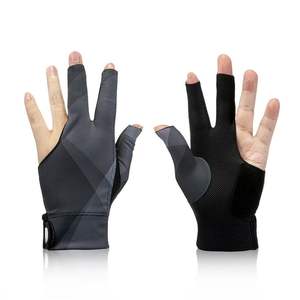 Guantes de billar con logotipo personalizado para mano derecha o izquierda, guantes de billar con 3 dedos, accesorios de mesa de billar para deportes - Product Image 1