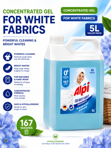 Ensemble de lessive Alpi White Détergent 5L pour les blancs + Adoucissant EVA 5L (167 lavages x2) - Product Image 3