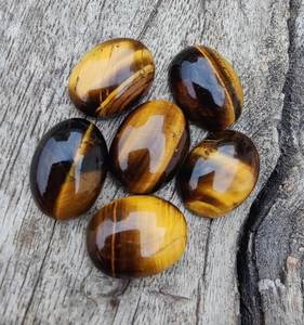 10X14มม. พลอยตาเสือแบบหลวมผิวเรียบสำหรับทำ925เครื่องประดับต่างหูสเตอร์ลิง - Product Image 2