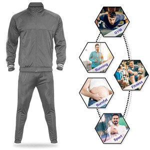 Chándales deportivos para hombres Sudaderas con capucha de manga larga Sudadera y pantalones de chándal 100% Poliéster Adultos Traje de sudor de verano - Product Image 4