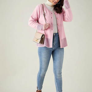 Suéteres de Punto Casuales de Invierno para Mujer, Manga Larga, Algodón/Lana, Tallas Grandes, Transpirables, de la Mejor Calidad - Product Image 2