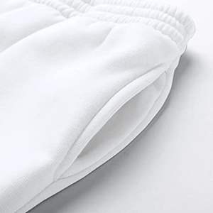 Best Selling Women's Jogging Suit in <b>White</b> Color With Hooded Collar & <b>Trousers</b> With Ribbed Cuff High Quality <b>Trousers</b> - Product Image 6