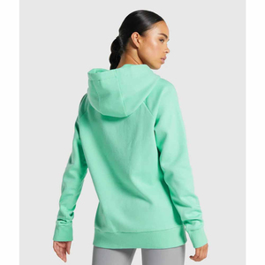 OEM Fabrication sur mesure Sweat à capuche vierge en coton polaire de haute qualité pour femmes Col à capuche respirant avec logo avant Prix bon marché - Product Image 2