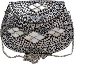 Bolso de Mano Moderno y Elegante con Mosaico, Diseño Artístico Hecho a Mano, Incrustaciones Decorativas, Colección Nupcial, Colores Personalizables - Product Image 2