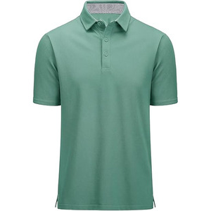 Ropa suave de fabricación de servicios de OEM al por mayor de punto mejores camisetas polo para los hombres de algodón de talla grande hecha por deportes de vestir - Product Image 1