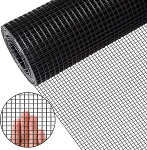 Rollo de malla soldada galvanizada <span class=keywords><strong>para</strong></span> valla de <span class=keywords><strong>alambre</strong></span> de pollo con revestimiento de vinilo negro - Product Image 1