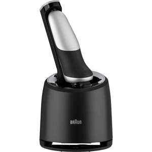 Afeitadora Eléctrica para Hombre, Negra, Rotativa, con Cinco Cuchillas, Doble Cuchilla, Resistente al Agua, Acero Inoxidable IPX7, Apta para el Cuerpo, Lavable, Uso en la Piel - Product Image 1