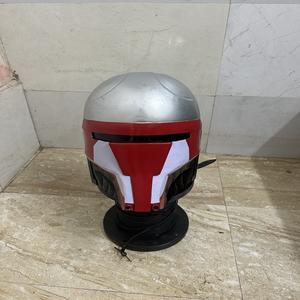 Casco de armadura de caballero cruzado Templario Medieval antiguo, Hierro de acero inoxidable, pintura decorativa de tamaño real, arte Medieval de Color - Product Image 3