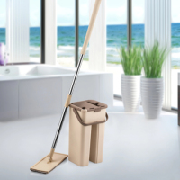 Afossa AK 576 8L Seau à serpillière pliable multifonction écologique avec essoreuse coulissante, conception durable, taux de déshydratation de 80-90% pour