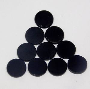 Forma redonda de moneda de ónix negro natural, moneda redonda de ónix negro, moneda de forma redonda de ónix negro plano - Product Image 5