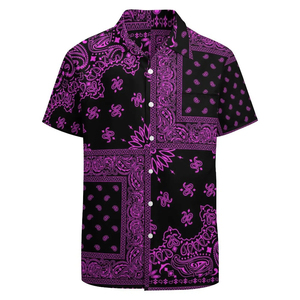 Camisa de Verano para Hombre, Informal, Ligera, Ecológica, Transpirable, con Cuello Camisero, Estampada, de Polialgodón, para Vacaciones, Playa y Fiestas - Product Image 2