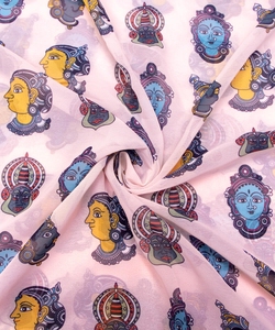 Tissu imprimé numérique en mousseline de soie chic élégant avec imprimés jacquard et motifs tissés en sergé pour robes, chemisiers et canapés - Product Image 1