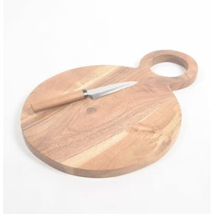 Utensilios de cocina de diseño fabuloso, tabla de cortar de madera con mango para cortar carne de frutas y verduras - Product Image 6