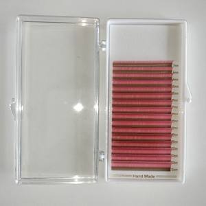 Bandejas de extensión de pestañas de Cachemira de terciopelo personalizado mate oscuro Premium JB/C/D Aplicación de belleza Mezcla de longitud Extensiones de pestañas de 0,15mm - Product Image 3