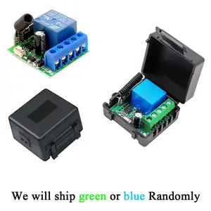 433 Mhz Wireless Remote Control Switch DC 12V 10A 1CH Relay Receiver For Garage Gate Motor Light ON OFF Transmitter