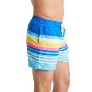 Service OEM Shorts de plage pour hommes, taille élastique, coupe décontractée, motif uni, nouveau design, polyester, teinture unie, meilleur prix - Product Image 3