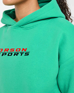 Sudadera con Capucha Extra Grande de Alta Calidad para Mujer, de Felpa de Algodón, Estilo Casual Urbano, Hombros Caídos, Logotipo Frontal con Bordado 3D Personalizable - Product Image 6