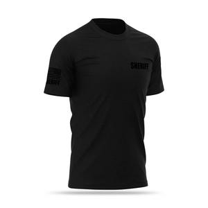 Vente en gros de marque SHERIFF pour hommes Performance coton mélangé O cou T-shirts Fitness Streetwear à prix raisonnable - Product Image 3