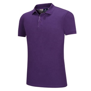Customizable Breathable Anti-Pilling Solid Color Men's Polo Shirts Men's Short Sleeve Polo Shirt Comfortable and Trendy Ideal - Product Image 1