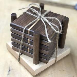 Hot Selling New Arrival Wholesale Brown <b>Coasters</b> Solid <b>Wooden</b> <b>Coasters</b> for Drinks and Table Decoration in Bulk Quantity - Product Image 4