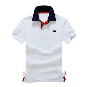 Polo à manches courtes décontracté pour hommes en jersey de coton/élasthanne de couleurs mélangées de haute qualité avec logo personnalisé - Product Image 5